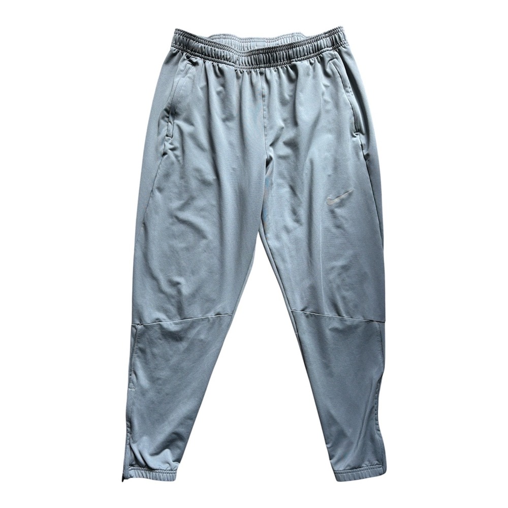 Nike Phenom Elite Running Pants Mens M Gray Dri-FIT Tapered Ankle Zip DB4107-084 - Picture 3 of 6
